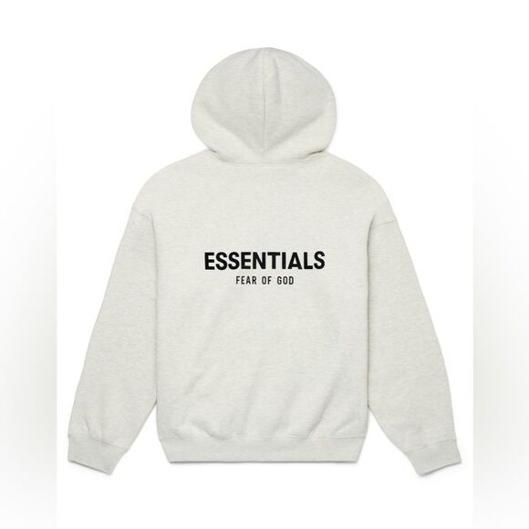 Fear of God Essentials Hoodie Light Oatmeal size medium NWT in packaging - Picture 2 of 8
